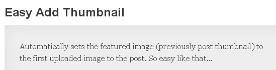 Easy Add Thumbnail
