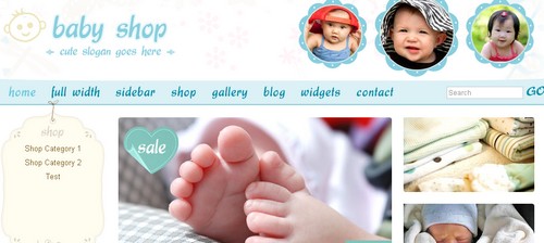 Theme for cute and sweet babies