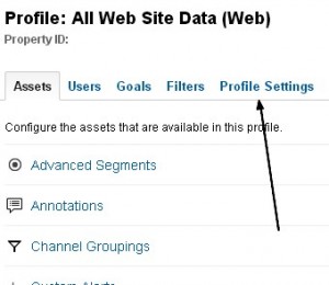 remove all web site data from google analytics