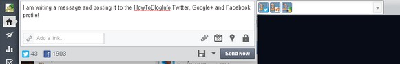 Using HootSuite to post to different media profiles