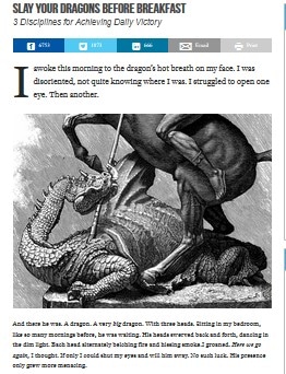 Slay Your Dragons in the Morning