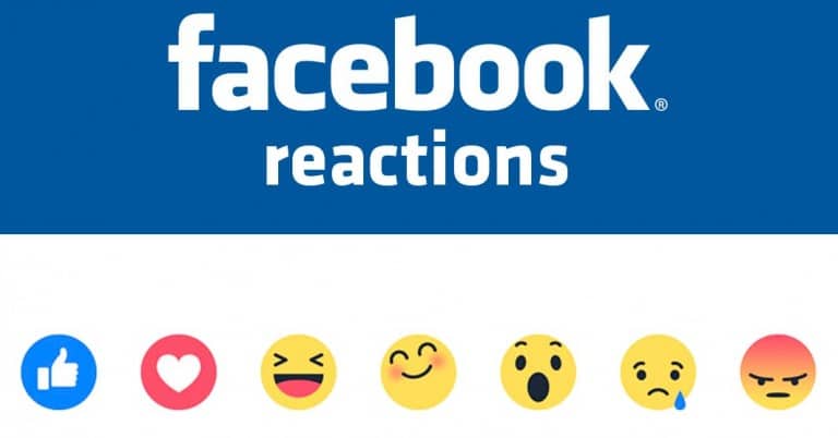 How are likes counted with Facebook reactions?