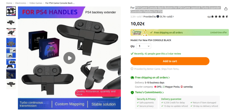 scuf controller temu