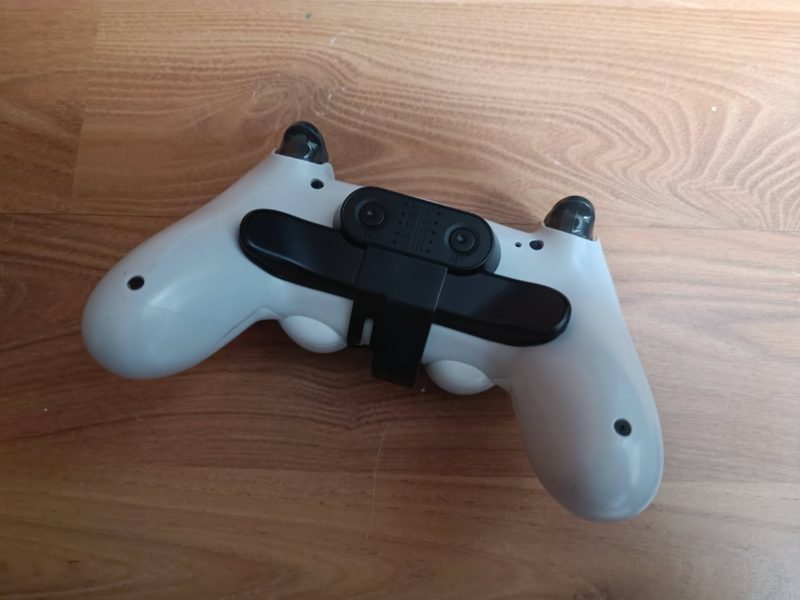 attached to the ps4 controller